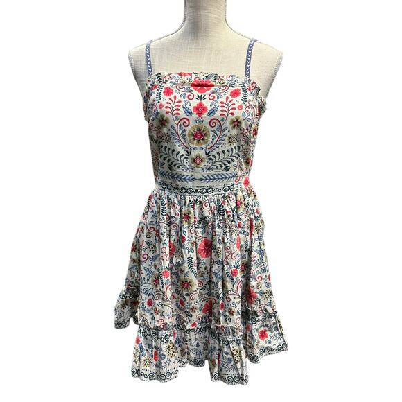 Anthropologie Floral Strapless Mini Dress - Multicolor - Picture 5 of 8
